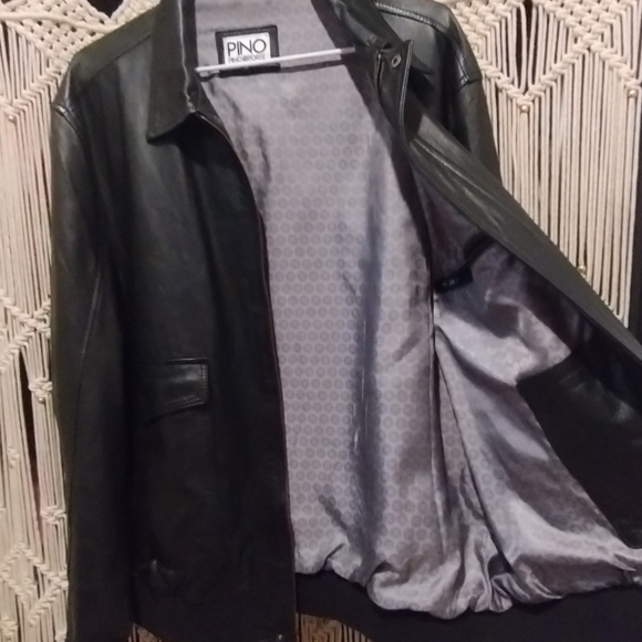 🔥BNWT 🔥 Pino Porte ~ Pilot Leather Bomber Jacket XL(Runs small, feels like L) - Picture 7 of 9